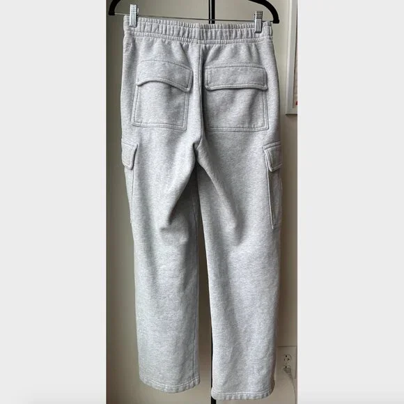 Aritzia TNA Gray Cozy Fleece Mega Cargo Oversized Sweatpant - Size XS - Picture 5 of 11